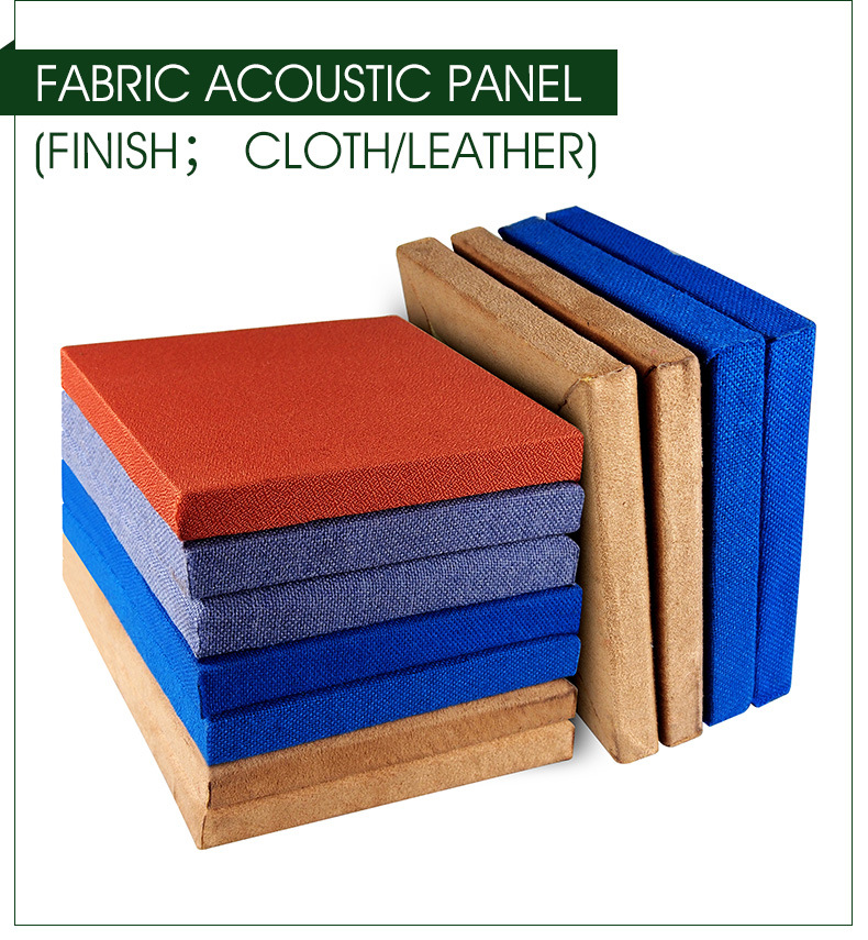 Fabric Wrapped Fire Resistant Glass Fiber Acoustic Panel