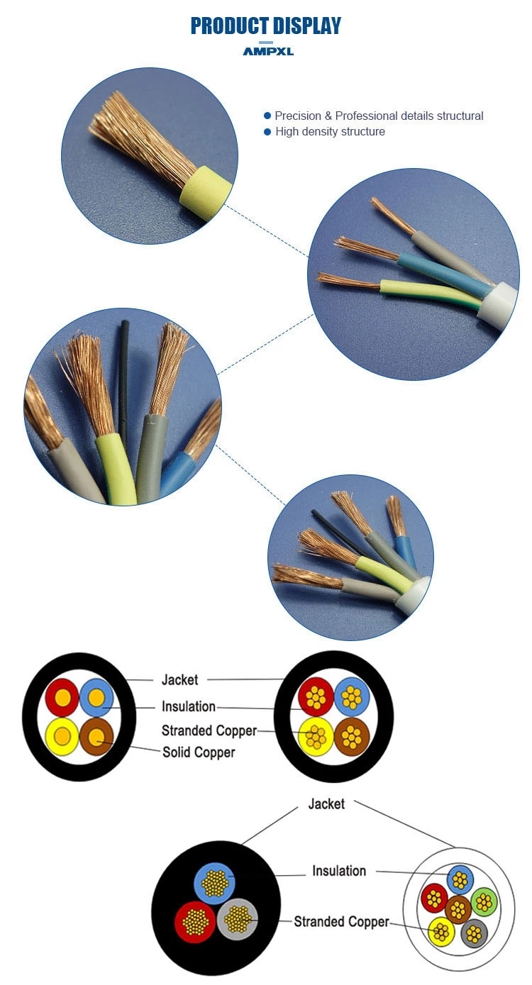 Heavy Copper Core Flexible Mineral Insulated Fire Resistant Electric Wire Cable