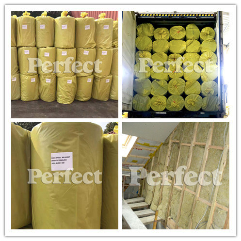 Heat/Sound Insulation Rock Wool Blanket for HAVC Duct System