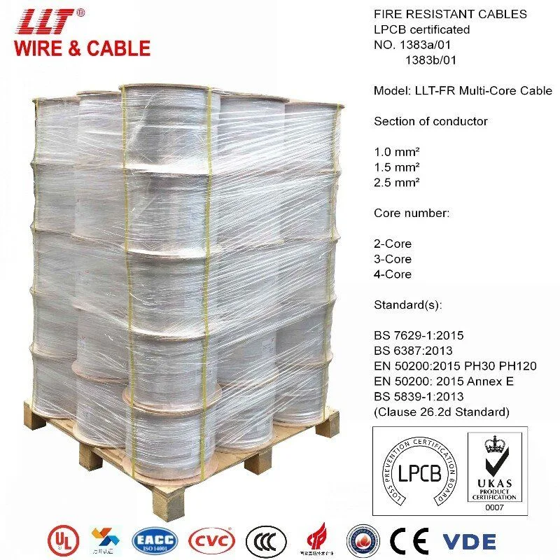 Llt 2.5mm/3c Copper Wire Fire Resistant Cable pH30 Fire Reted Cable Fire Alarm System