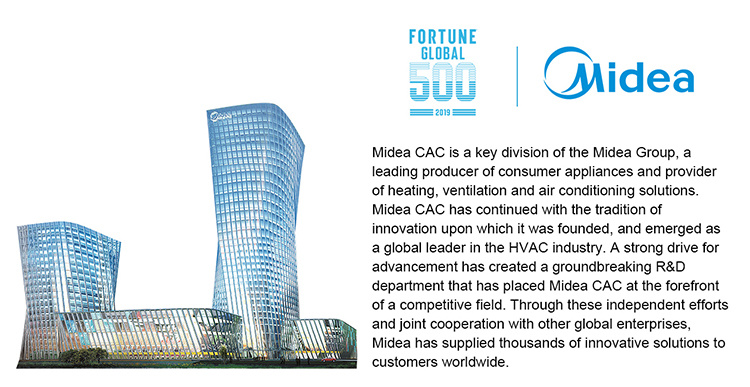 Midea Office Use Duct Cassette Floor Ceiling Type Central Air Conditioner AC