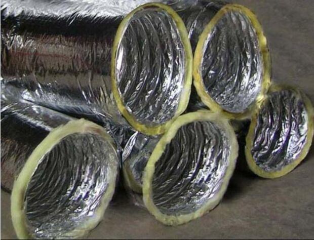 Aluminum Foil for Single or Double Layer Exhaust Flexible Ducts