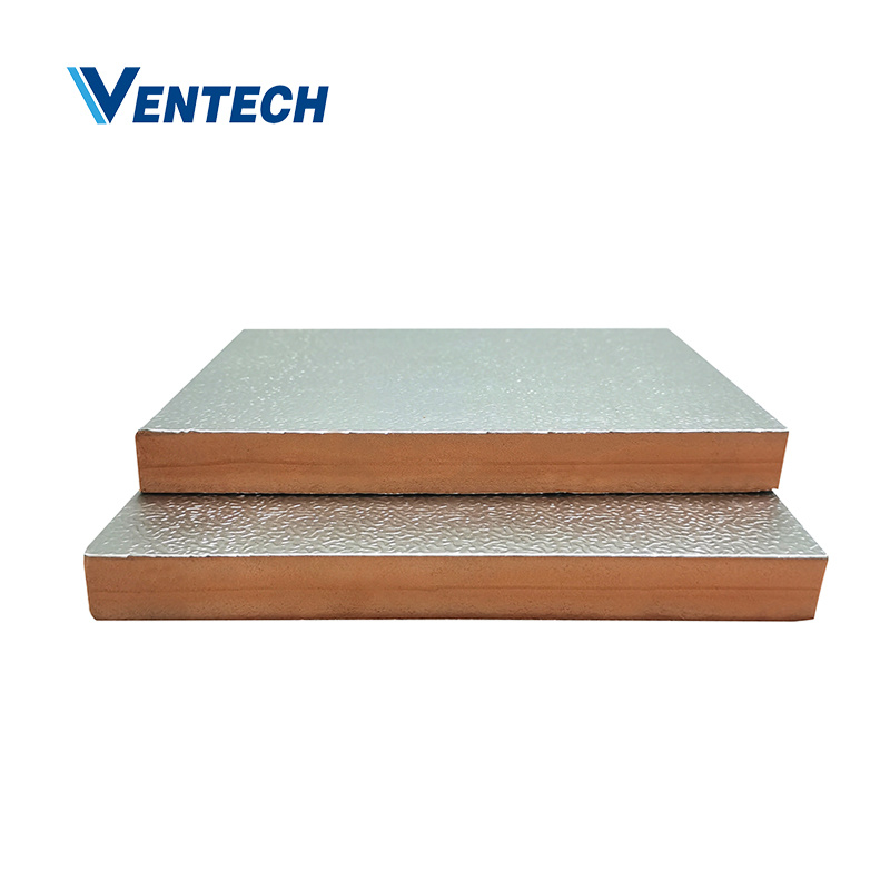 Aluminum Foil Pre-Insulated Polyurethane Air Duct Panel Air Duct