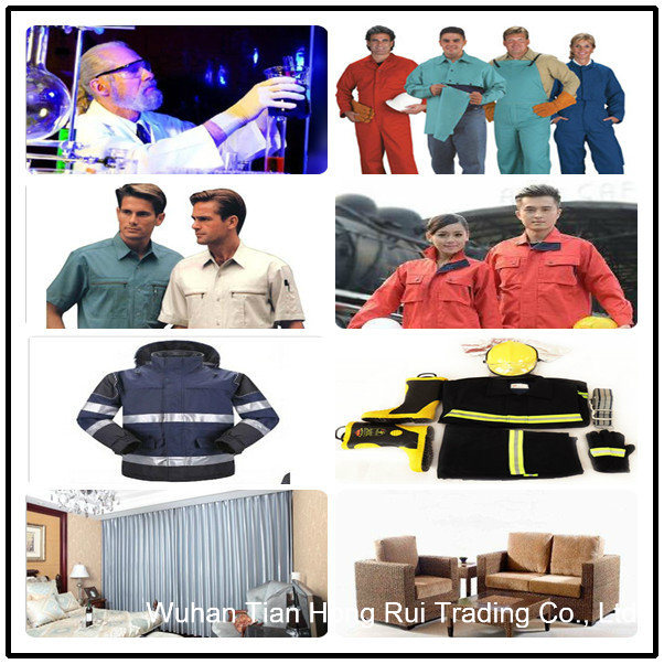 Red Fire Retardant Fireproof Safety Coverall with Reflective Tape Fluorescent