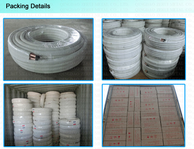 20 Meters Insulated Copper Tube with Flame Retardant Insulation