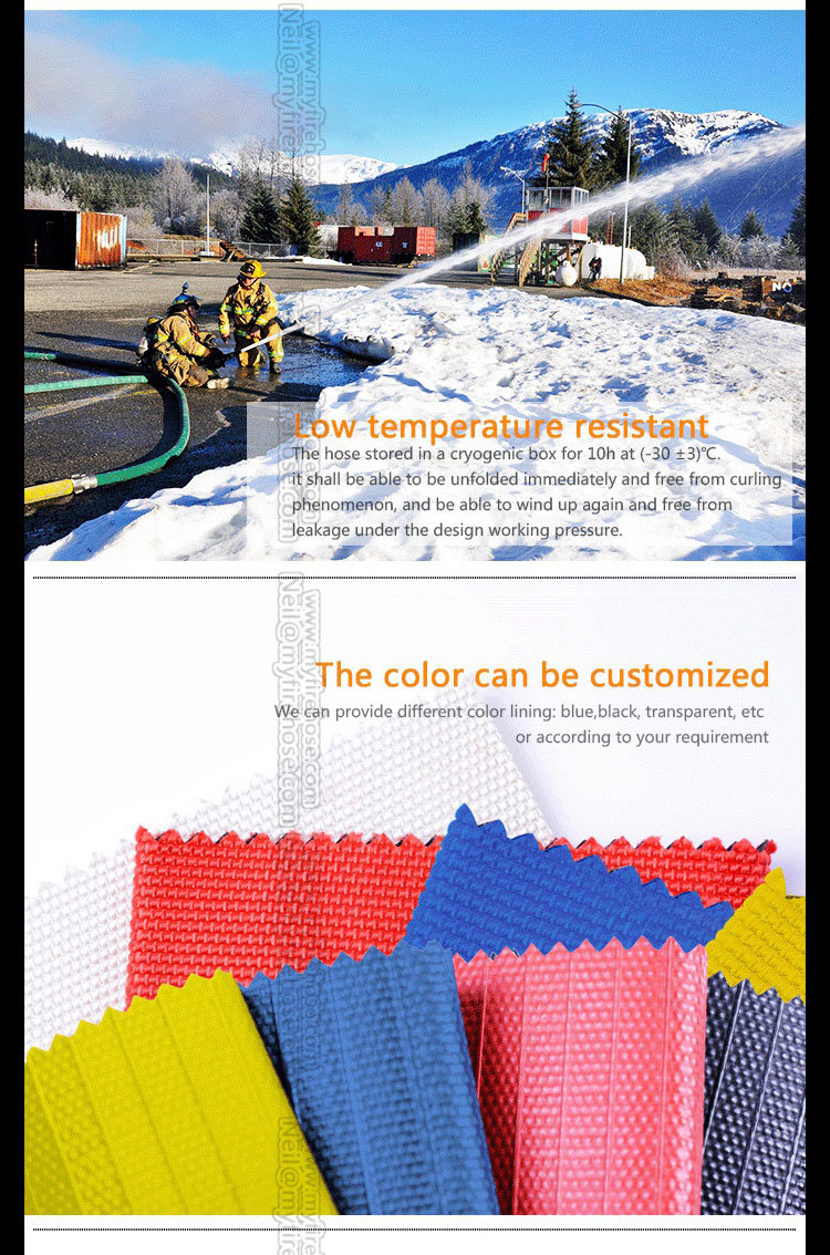 Colorful Fire Resistant Lined Water Hose Manufacturer