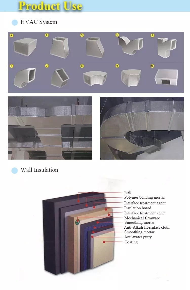 Galvanized Steel Laminated Phenolic Board Pre-Insulated Air Duct Board with Aluminum Foil