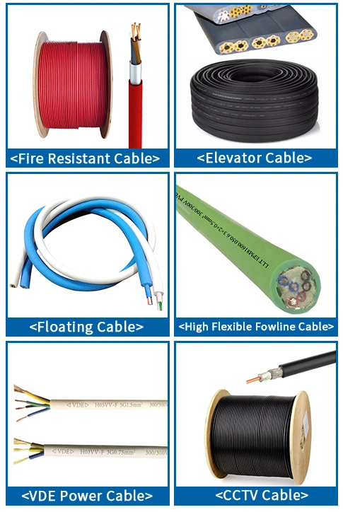 Fire Resistant Fplr Standard UL Approve Resistant Electric Flexible Cables and Wires