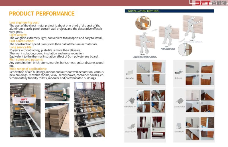 Insulated Polyurethane Panel Watterproof House Renovation Noiseproof Fireproof