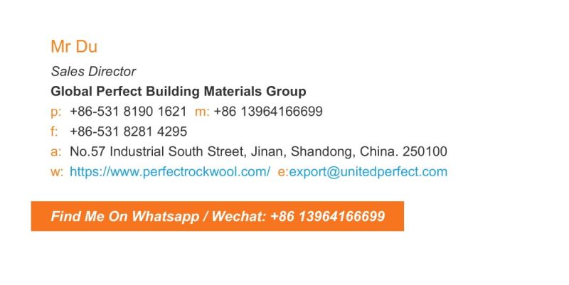 Sound Insulation Rock Wool Blanket for HAVC Duct System