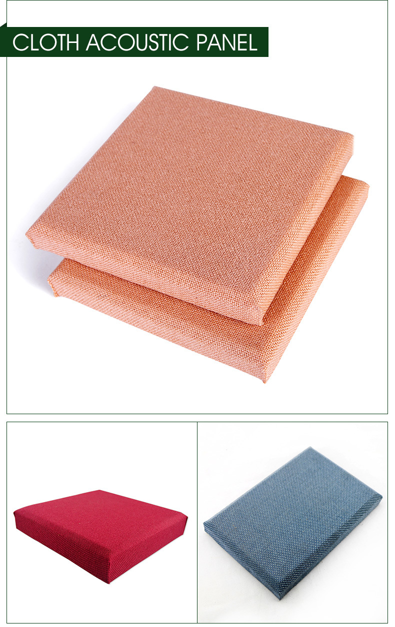 Fabric Wrapped Fire Retardant Glass Fiber Acoustic Panel