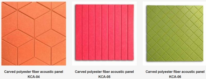 Featured Carved Polyester Fiber Fire Rated Acoustic Board