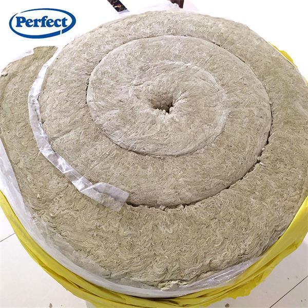 Fireproof Insulation Roll Rock Mineral Wool Blanket with Wire Mesh