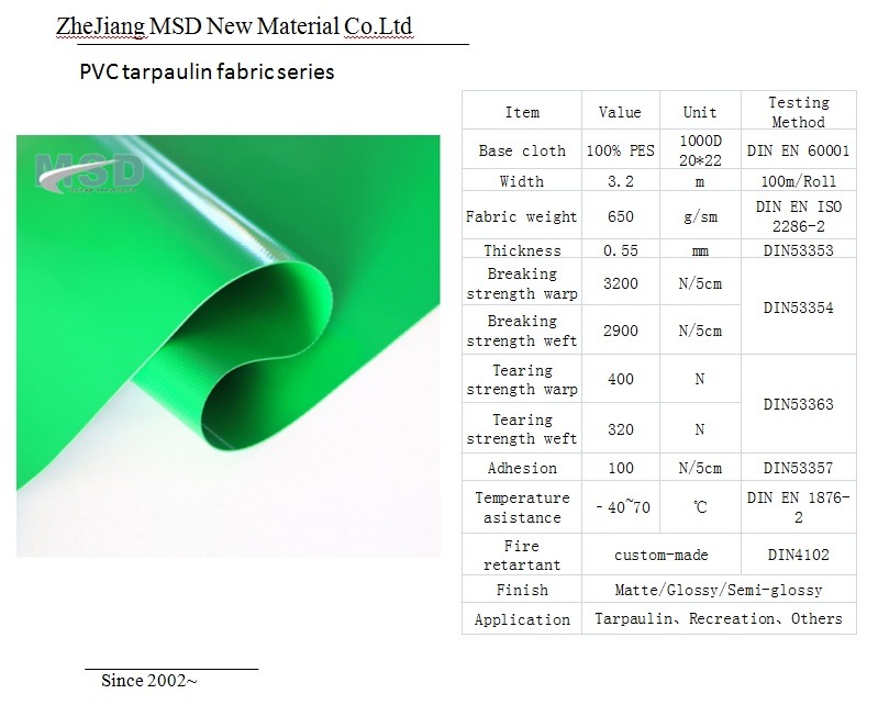 High Strength PVC Coated Fabric for Air Duct