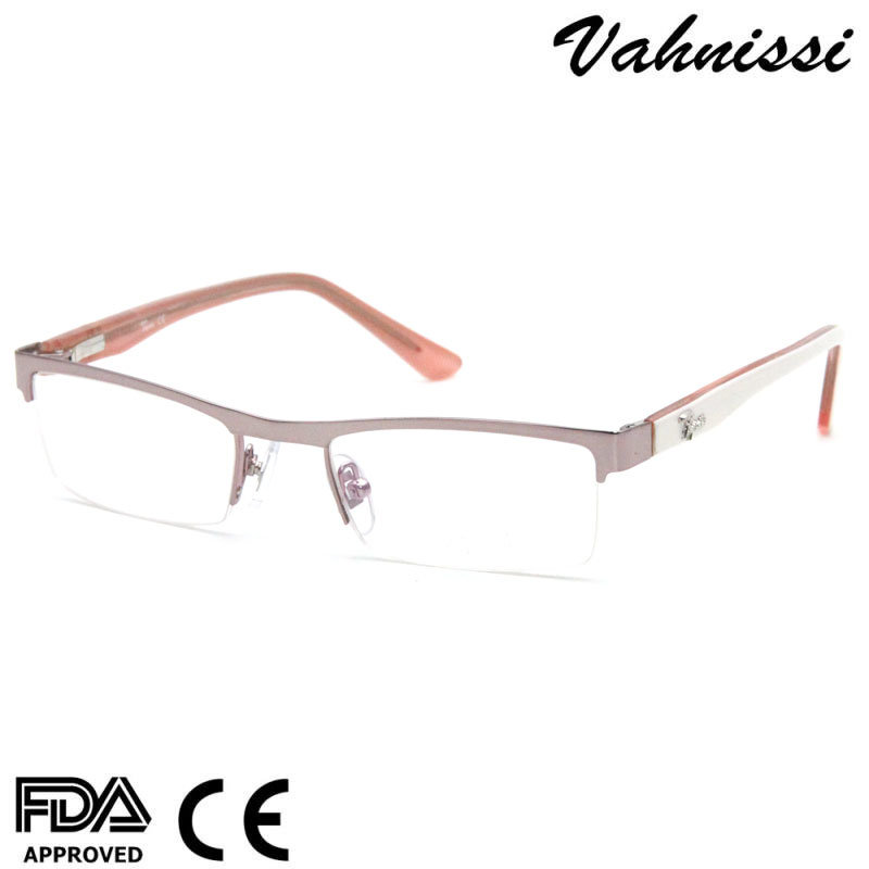 2020 Hot Sales Wholesale Half Kids Metal Eyeglasses Frames Optical Glass Flexible