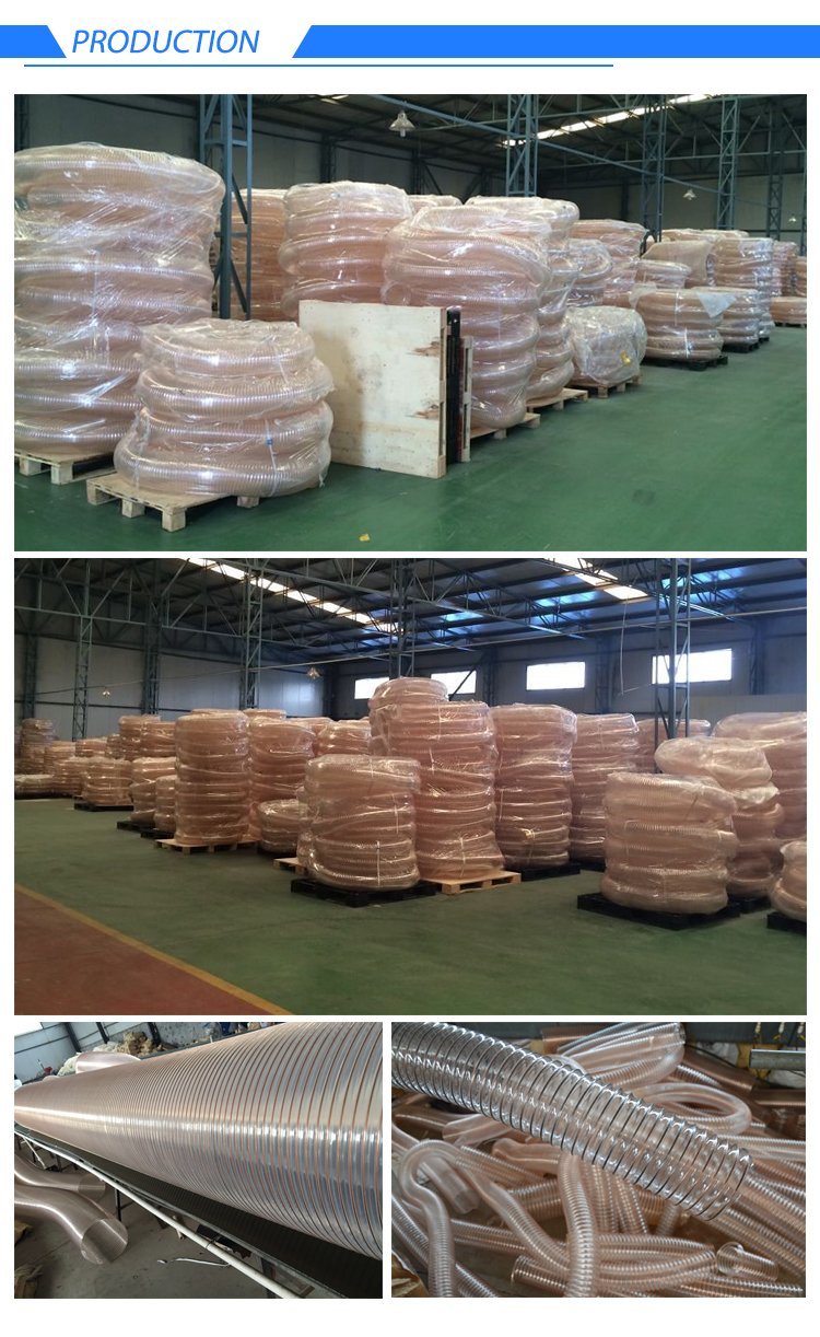 Flexible Polyuethane Dryer Air Duct Cleaning Thin Wall Tubing