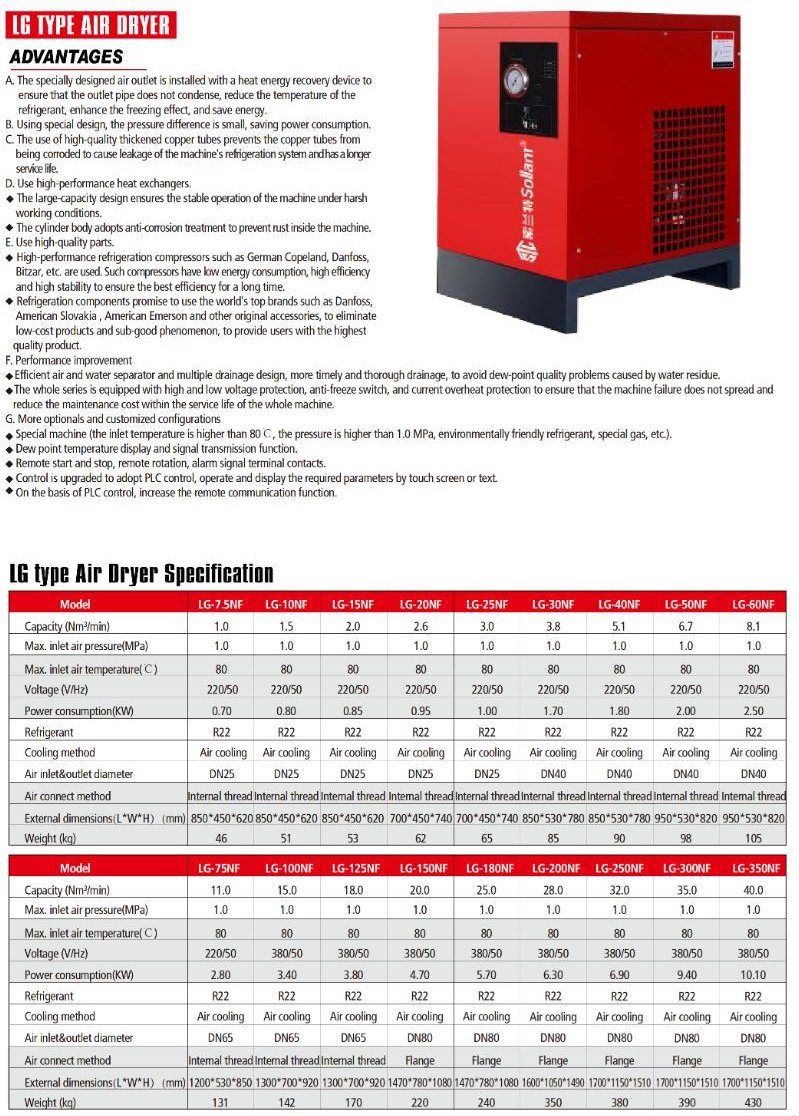 Energy-Saving Air Dryer / Heat Regenerated Compressed Air Dryer