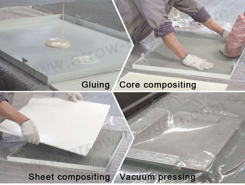 Acoustic Transfer Finish Aluminum Honeycomb Panel for Commercial Building