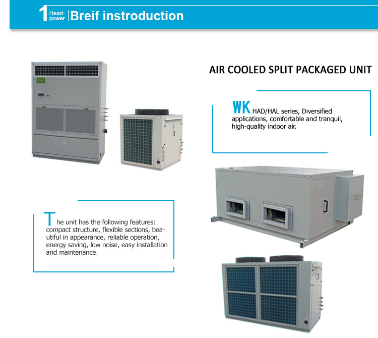 Air Cooled Duct Split Air Handling Unit R410A