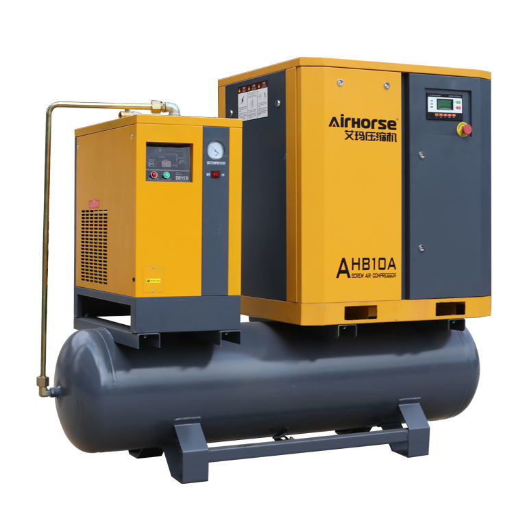 Airhorse Screw Air Compressor Tank and Dryer Mounted for Sale