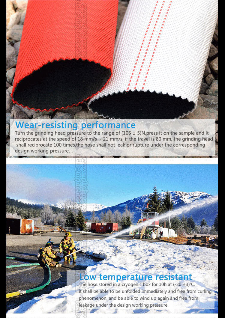 6bar~20bar 1"~8" PVC Colorful Fire Resistant PU Hose Manufacturer