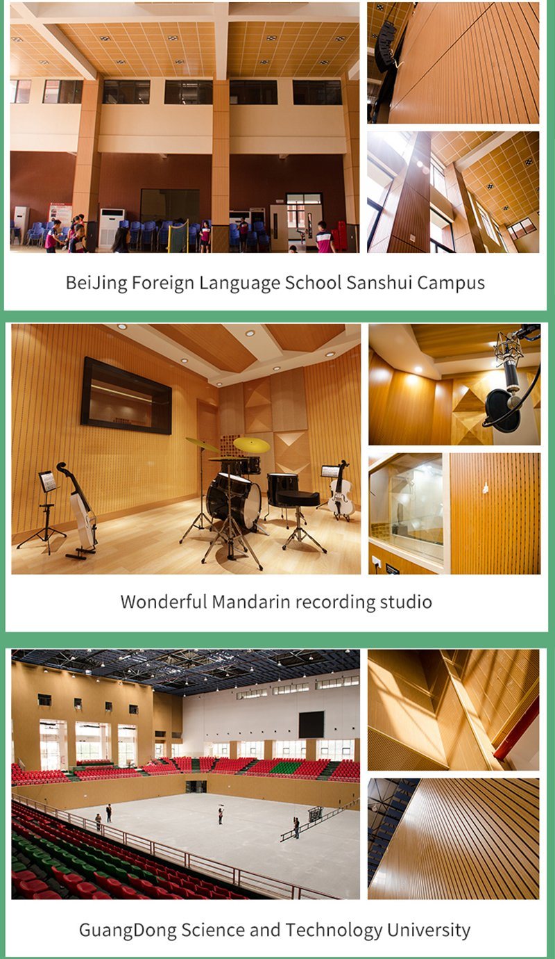 Sound Insulation Auditorium Grooved Acoustic Panel