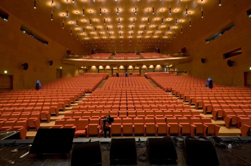 Auditorium Sound Insulation Wooden Perforated Acoustic Panel