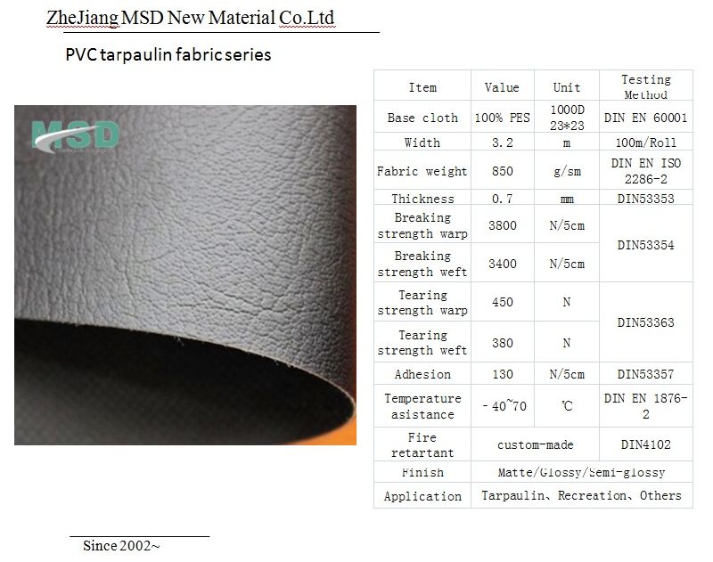 High Strength PVC Coated Fabric for Air Duct