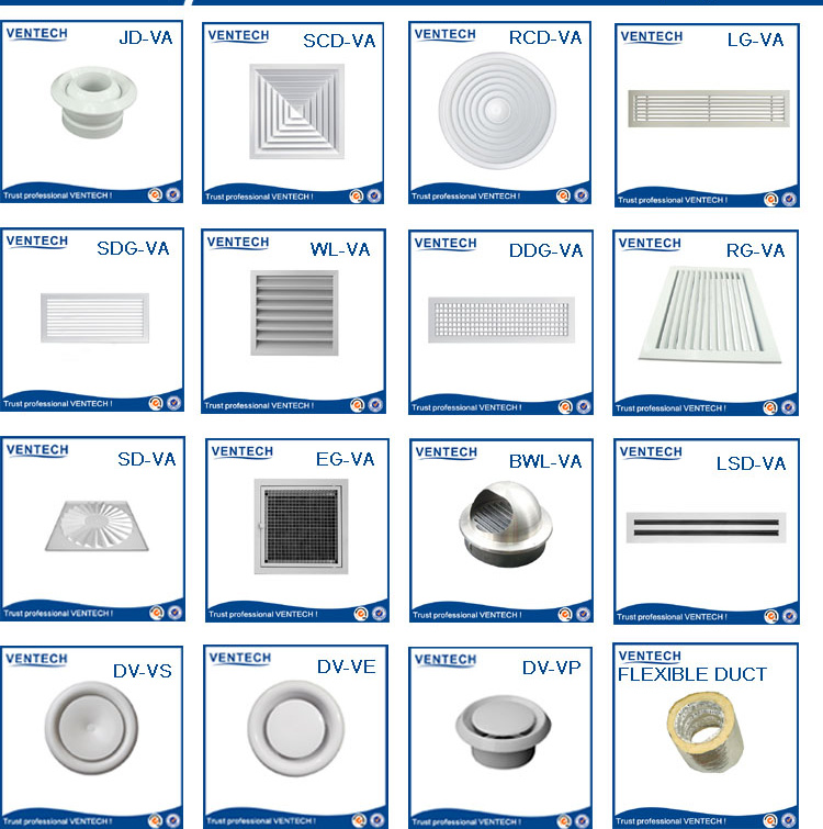 Manual Aluminum, Volume Control Damper Air Duct Damper