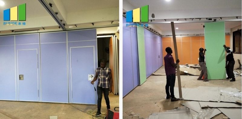 Hanging Acoustic Movable Walls with Wheels for Hotel