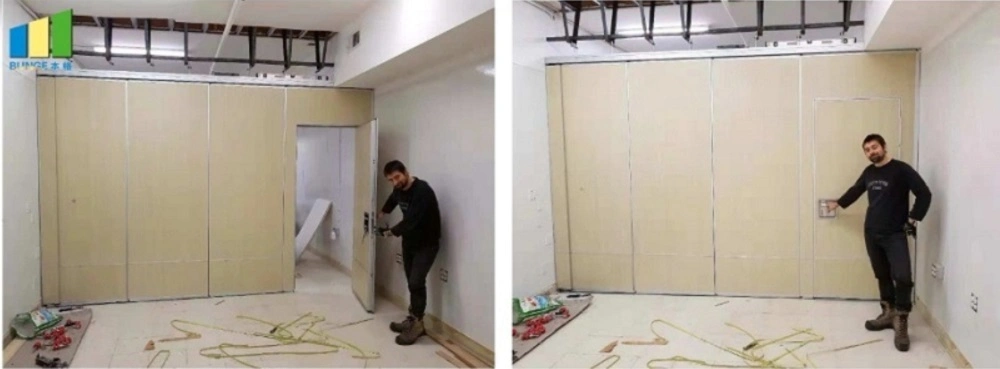 Fire Resistant MDF Wood Folding Movable Acoustic Partitions