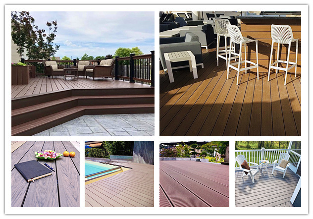 Weathering Durable Outdoor Long Lasting Decorative Fire Rated Composite Decking