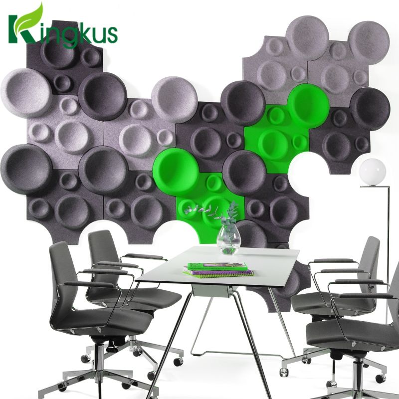 Tep Fire Resistant Polyester Fiber Decorative Acoustic Panel for Wall