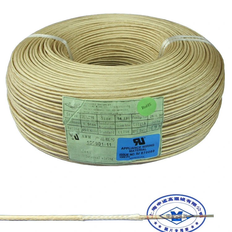 Heat Resistant 450deg. C UL Certificated Fiberglass Insulated Mica Fire Resistant Wire