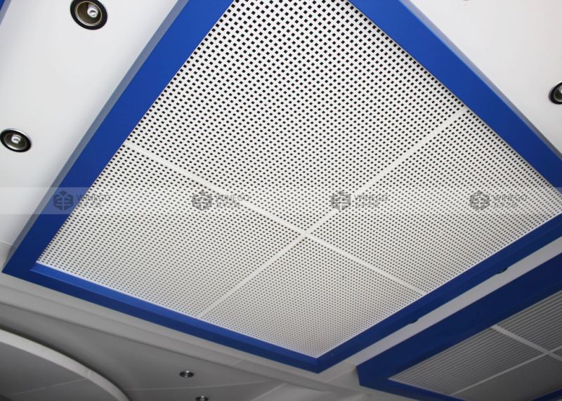 Fire-Resistant Aluminum Perforated Acoustic Ceiling Panel