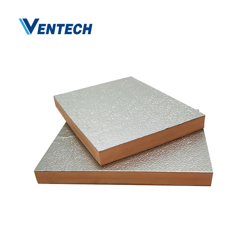 Aluminum Foil Pre-Insulated Polyurethane Air Duct Panel Air Duct