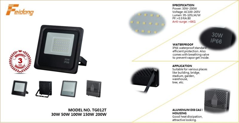 Hot Sales Outdoor Aluminium Waterproof LED Flood Light