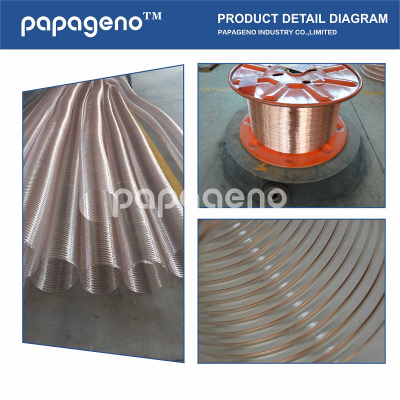 Clear Polyurethane PU Air Ducting/Leaf Collection Hose