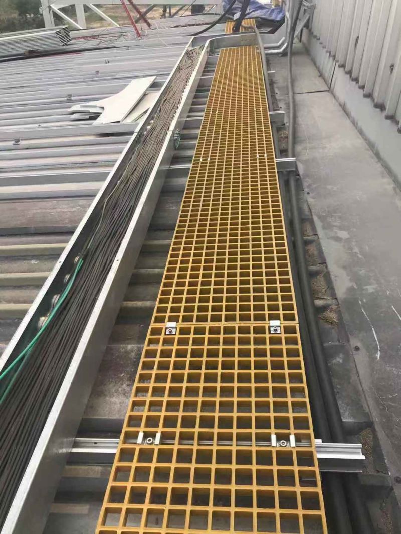 Fiberglass Corrosion Resistant Fire Resistant FRP Grating Floor Grating