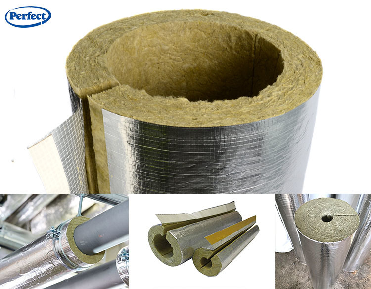 Fireproof Insulation Roll Rock Mineral Wool Blanket with Wire Mesh