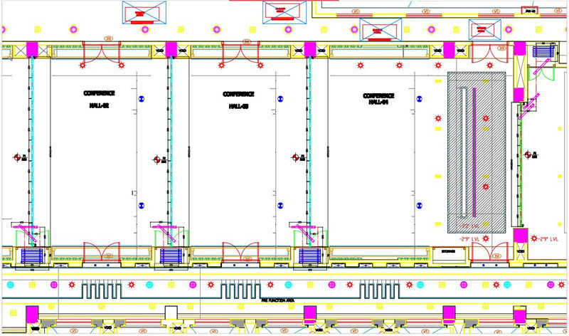 Restaurant Flexible Sliding Partition Walls / Acoustic Movable Walls for Banquet Hall