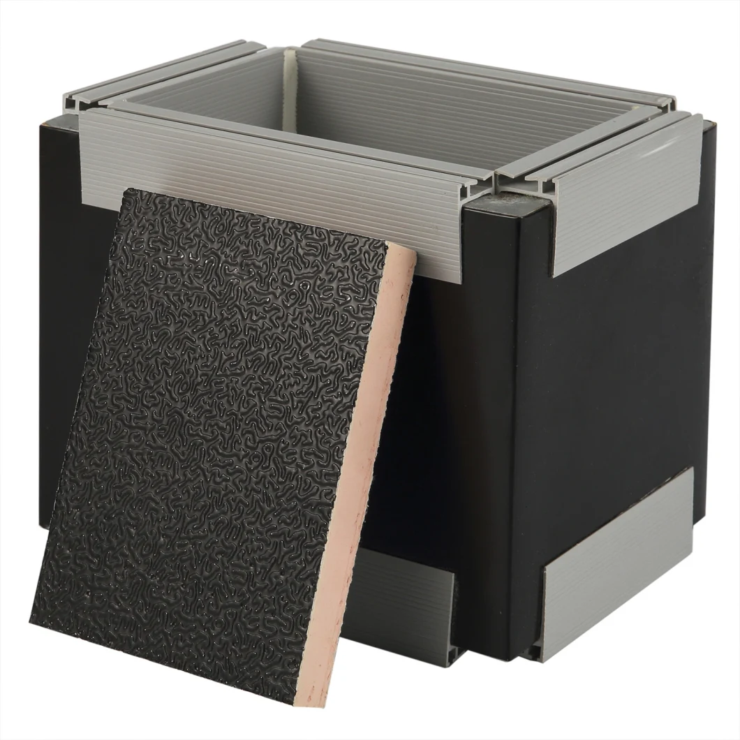 Black Aluminum Phenolic Foam Pre-Insulated Duct Panel