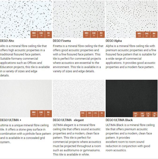 Sound Absorbing Acoustic Board Acoustic Ceiling Baffles