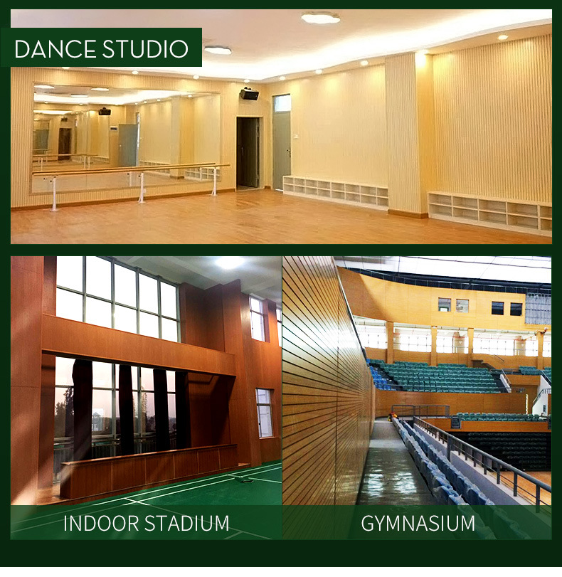 MDF Sound Absorption Grooved Acoustic Panels for Gymnasium