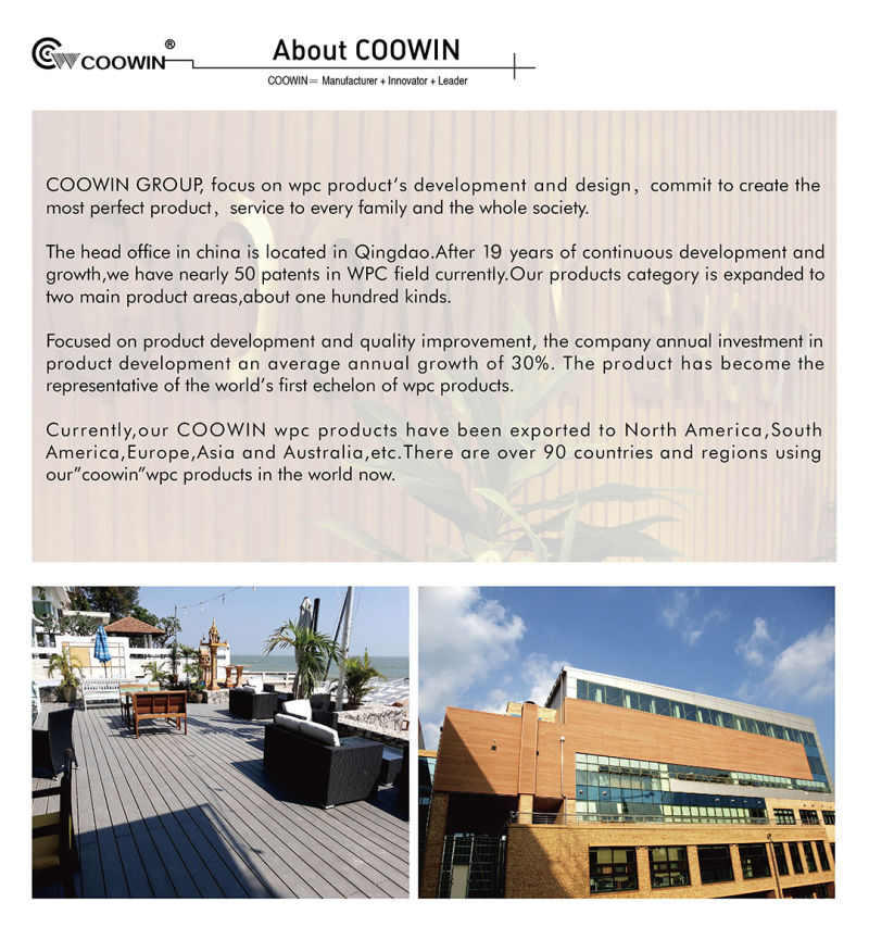 Ce Certificate Fire Resistant Outdoor Terrace Floor Composite Decking