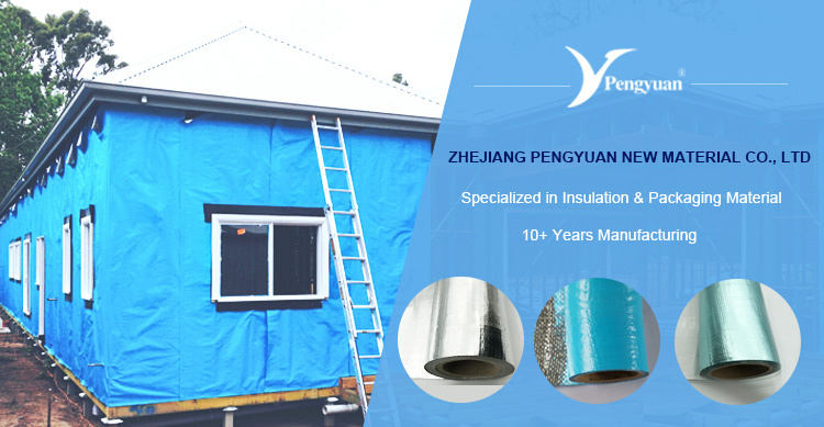 Fire-Resistant Foil Coated Woven Cloth Aluminium Foil Insulation Fabric