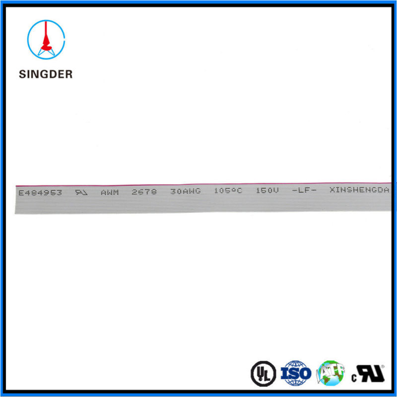 150V Flexible PVC Insulated Wire High Temp Fire Resistant Flat Ribbon Cable