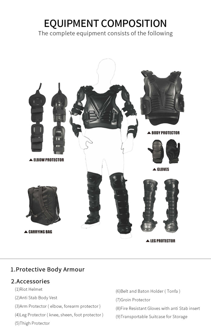 Hot Sale Anti Riot Suit for Police in Fire Resistant