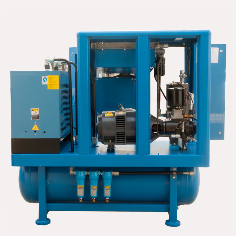 Hot Selling Industrial Combined Double Screw Air Compressor with Tank and Dryer and Filters