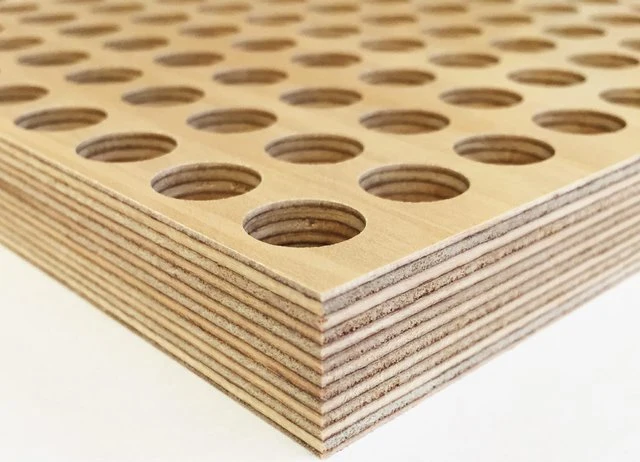 Perforated HPL Fire-Proof Veneer Acoustic Plywood Panels